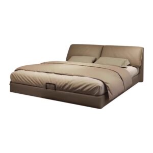 Modern Leather Platform Bed