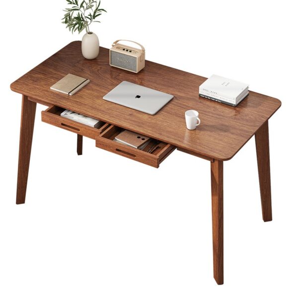 Simple Wooden-Leg Desk
